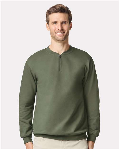 Unisex Softstyle® Midweight 1/4 Zip Sweatshirt