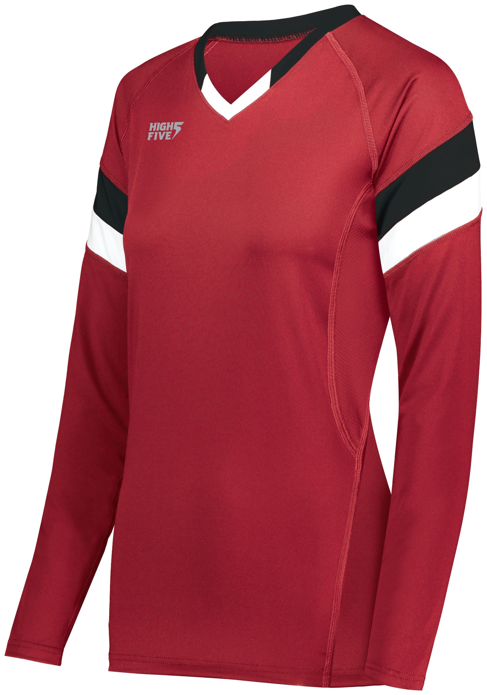 Girls TruHit Tri-Color Long Sleeve Jersey