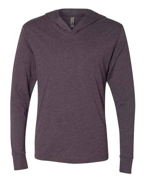 Unisex Triblend Hooded Long Sleeve Pullover T-Shirt