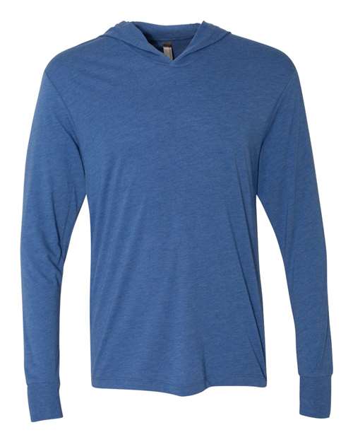 Unisex Triblend Hooded Long Sleeve Pullover T-Shirt