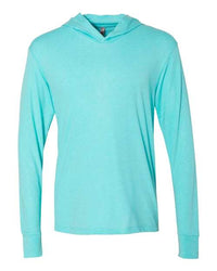 Unisex Triblend Hooded Long Sleeve Pullover T-Shirt