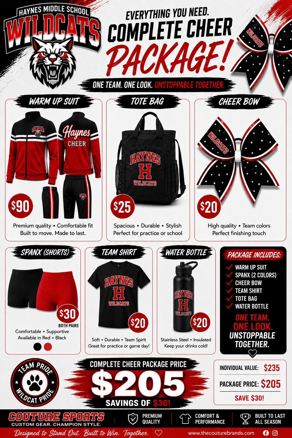 Haynes Cheer Package