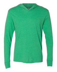 Unisex Triblend Hooded Long Sleeve Pullover T-Shirt