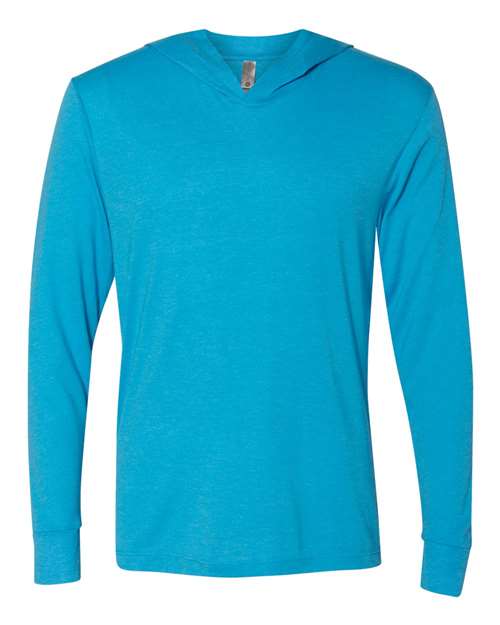 Unisex Triblend Hooded Long Sleeve Pullover T-Shirt