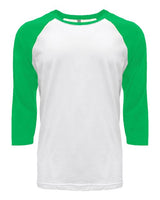 Unisex CVC Three-Quarter Sleeve Raglan T-Shirt