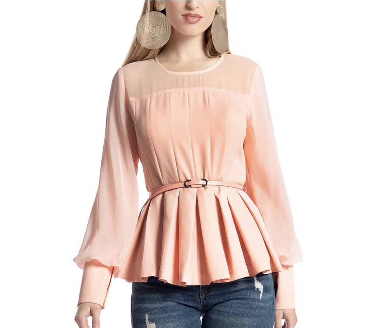 Samantha Peplum Blouse Garcia