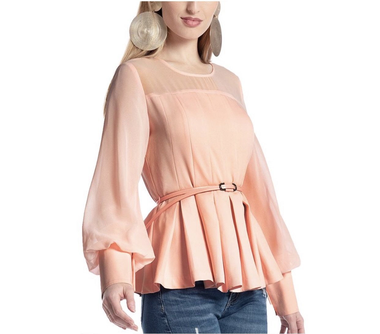 Samantha Peplum Blouse Garcia