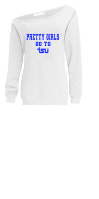 PRETTY GIRLS GRADUATED FROM TSU SLOUCHY OFF THE SHOULDER