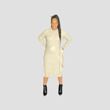 INDRIA SWEATER TIE DRESS